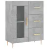 vidaXL Highboard gris béton 69,5x34x180 cm Bois composite Voir les images du produit 7