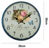 Dekorative Retro-Wanduhr – geräuschlose und gut lesbare Produktbild-Vorschau 2