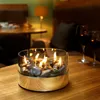 Philippi Burn Tischkamin Stahl, verchromt, Glas, Anteprima dell’immagine prodotto 2