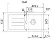Franke Smart Strata Einbauspüle Fragranitspüle STG 614-86 Produktbild-Vorschau 2