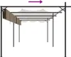 vidaXL Pergola avec toit coulissant Taupe 589x292x230 cm Voir les images du produit 6
