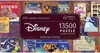 A collage of Disney movie posters and characters, with a central panel advertising a 13500-piece Disney puzzle. Náhľad obrázku produktu