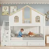 Merax Etagenbett 90x200 cm im Hausstil mit Treppe, Produktbild-Vorschau 12