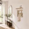 Relaxdays Wandgarderobe 3 in 1, 10 Haken, Kleiderstange, Produktbild-Vorschau 2