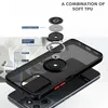 An exploded view of a phone case with labels indicating its components. Produktbild-Vorschau