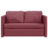 vidaXL Bodensofa mit Schlaffunktion Weinrot 112x174x55 cm Produktbild-Vorschau 4