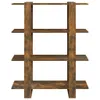 vidaXL Bücherregal/Raumteiler Räuchereiche 100x30x123,5 cm Produktbild-Vorschau 3