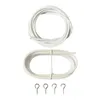 10FT Gardinendraht mit 4 Haken DIY Gardinenstange Bild Produktbild-Vorschau 7