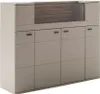 Highboard 150 cm in grau mit Eiche inkl. Beleuchtung Produktbild-Vorschau 4