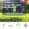 Trampolína Hop-Sport Outdoor - Ø 366 - Trampolína s Náhľad obrázku produktu 6