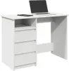 Bureau blanc 102x50x75 cm bois composite Voir les images du produit 2