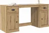 A wooden desk with drawers and cabinets. Voir les images du produit