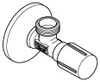 Valvola a squadra 22043 1/2x1/2'' rosetta in metallo Anteprima dell’immagine prodotto 6