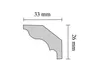 Decosa Zierprofil S30, weiß, 32 x 27 mm, Länge: 2 m - 001 Produktbild-Vorschau 14