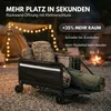 A camping scene at dusk with a wagon filled with camping gear. Produktbild-Vorschau