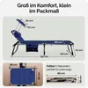 CASARIA® Sonnenliege Bari klappbar Wetterfest mit Dach Produktbild-Vorschau 3