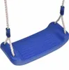 A close-up of a blue swing seat with white ropes, isolated on a white background. Náhľad obrázku produktu