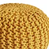 Soma Strickhocker  Pouf Ø 45 cm H 30 cm Sitzpouf Pouf Produktbild-Vorschau 2