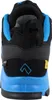 The back view of a black and blue safety shoe. Náhľad obrázku produktu