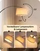 EDISHINE Stehlampe Dimmbar Wohnzimmer, Bogenlampe 143-176 Produktbild-Vorschau 4