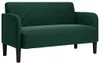 vidaXL Divano a due posti in velluto verde scuro 109 cm Anteprima dell’immagine prodotto 1