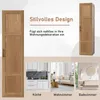COSTWAY, armoire haute à 4 étagères, meuble de rangement Voir les images du produit 5