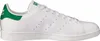 A side view of a white Adidas Stan Smith sneaker with green accents. Náhled obrázku produktu
