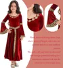 Mädchen Renaissance Prinzessin Kleid - Samt Maxikleid im Produktbild-Vorschau 3