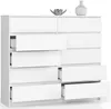 Kommode weiß 140cm breit mit 10 Schubladen, Schlafzimmer Produktbild-Vorschau 2