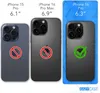 Comparison of iPhone sizes with compatibility indicators. Produktbild-Vorschau