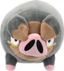 A close-up, front-facing view of a plush toy resembling a pig. Produktbild-Vorschau
