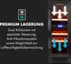 A wine cooler with text describing its features. Produktbild-Vorschau