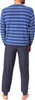 Normann Herren Frottee Schlafanzug langarm Pyjama mit Produktbild-Vorschau 4