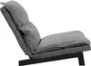 Side view of a gray upholstered floor chair. Podgląd zdjęcia produktu
