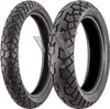 Two motorcycle tires are shown side-by-side against a white background. Produktbild-Vorschau