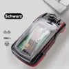 Schwarze und rote Handheld-Mini-Rennspielkonsole mit durchsichtigem Oberteil, die eine kleine Rennstrecke und Autos im Inneren zeigt Produktbild-Vorschau