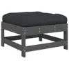 vidaXL 7-tlg. Garten-Lounge-Set mit Kissen Grau Massivholz Produktbild-Vorschau 6