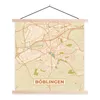 MuchoWow® Textilposter Böblingen - Karte - Vintage - Produktbild-Vorschau 1