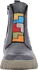 Gemini Damen Stiefelette geometrische Formen Reißverschluss Produktbild-Vorschau 1