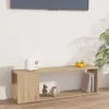 vidaXL TV Schrank Sonoma Eiche 100x24x32 cm Holzwerkstoff - Produktbild-Vorschau 2