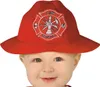 A baby wearing a red firefighter hat. Anteprima dell’immagine prodotto