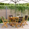 The Living Store Gartenstühle 4 Stk. Klappbar Schwarz Produktbild-Vorschau 2
