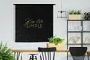 MuchoWow® Wandteppich Wandbehang Zitate - Leben - Gold - Produktbild-Vorschau 2