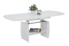A white coffee table with a plant and a jar on top, shown against a white background. Produktbild-Vorschau