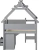 Lit superposé Merax 90 x 200 cm avec cadre de toit, lit Voir les images du produit 6