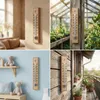 3 Stück Holz Innen- Außen Thermometer Set Analog Temperatur Produktbild-Vorschau 7