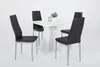 4er Set Esszimmerstuhl Simone  - Kunstleder Schwarz - Produktbild-Vorschau 2