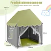 COSTWAY Dětský domeček, dětský stan s hvězdami, okny, Náhled obrázku produktu 3