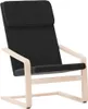 relaxační křeslo vidaXL Black Fabric Náhled obrázku produktu 1