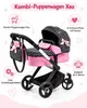 Bayer Design 17060AA, Poppenbuggy Xeo met tas, zwart, roze Productafbeelding-voorbeeld 10